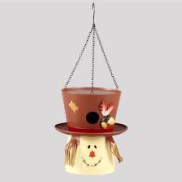 the lakeside collection Other - Festive Scarecrow Hat Birdhouse “The Lakeside Collection”